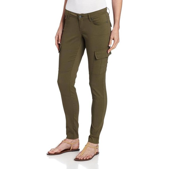 Prana Pants - Prana Meme Pant Olive Green Diamond Print Stretch Cargo Pants $85 NEW 8